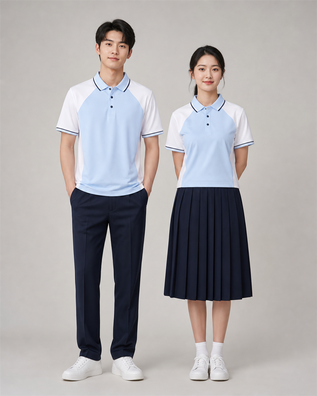 Chinese-Style Summer School Uniforms – Boys & Girls